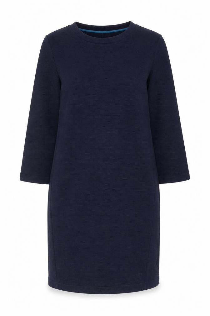 Boden Women’s Blue Shift Dress Size 10 Knee Length 3/4 Sleeve