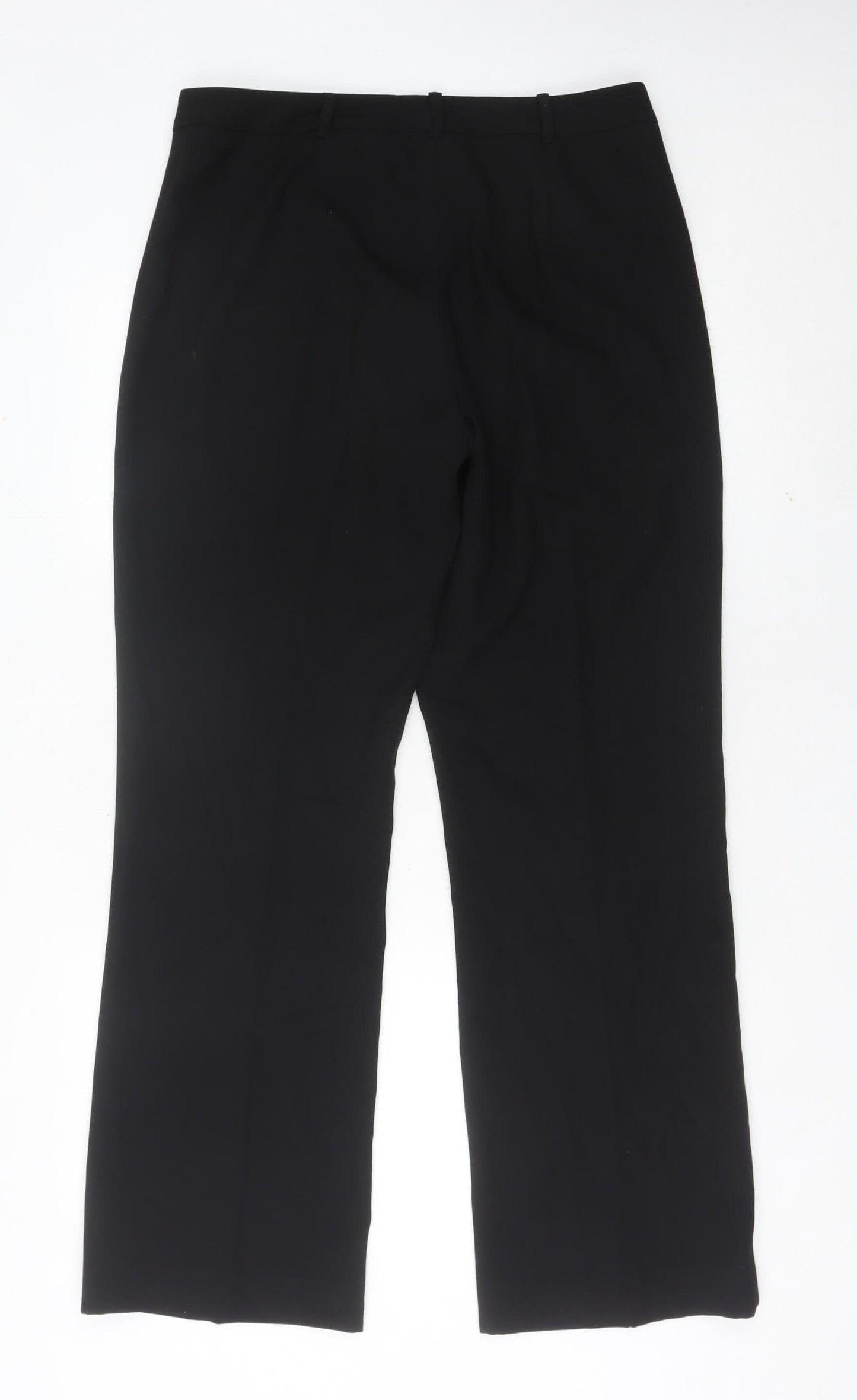John Lewis Womens Black Size 12 Straight Leg Dress Pants