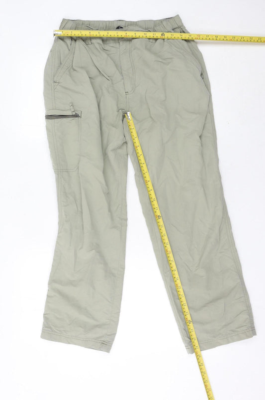 Peter Storm Men’s Green Walking Trousers 34S Cotton Hiking Pants