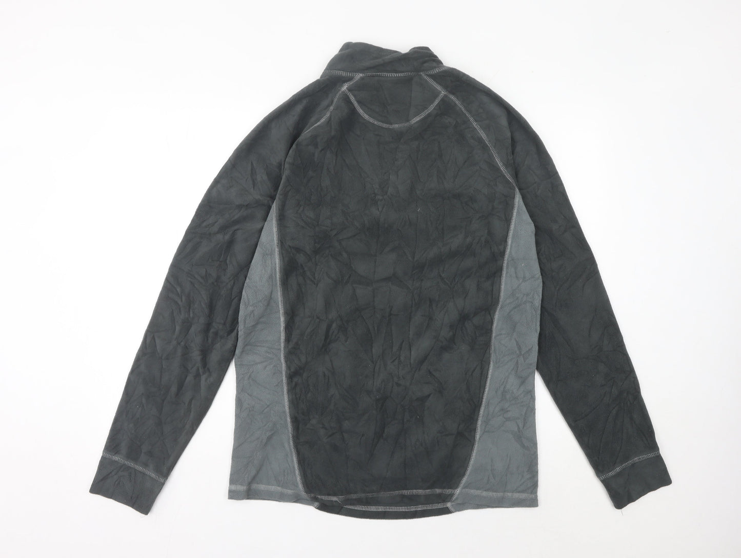 Trespass Mens Grey Fleece Pullover Sweatshirt L 1/4 Zip Outdoor