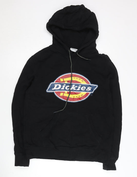 Dickies Men’s Black XL Pullover Hoodie Logo Graphic Cotton