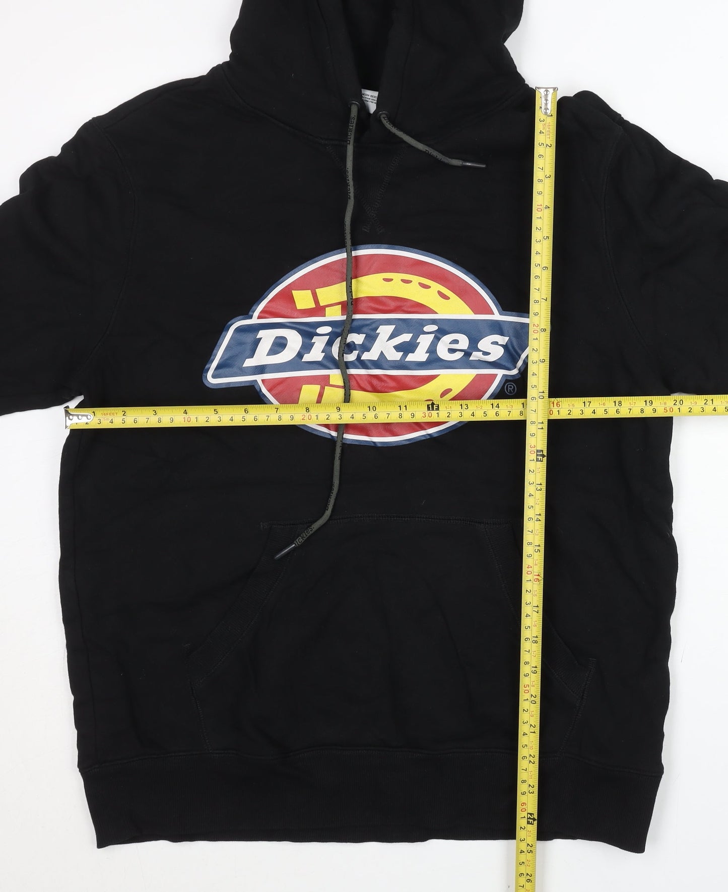 Dickies Men’s Black XL Pullover Hoodie Logo Graphic Cotton