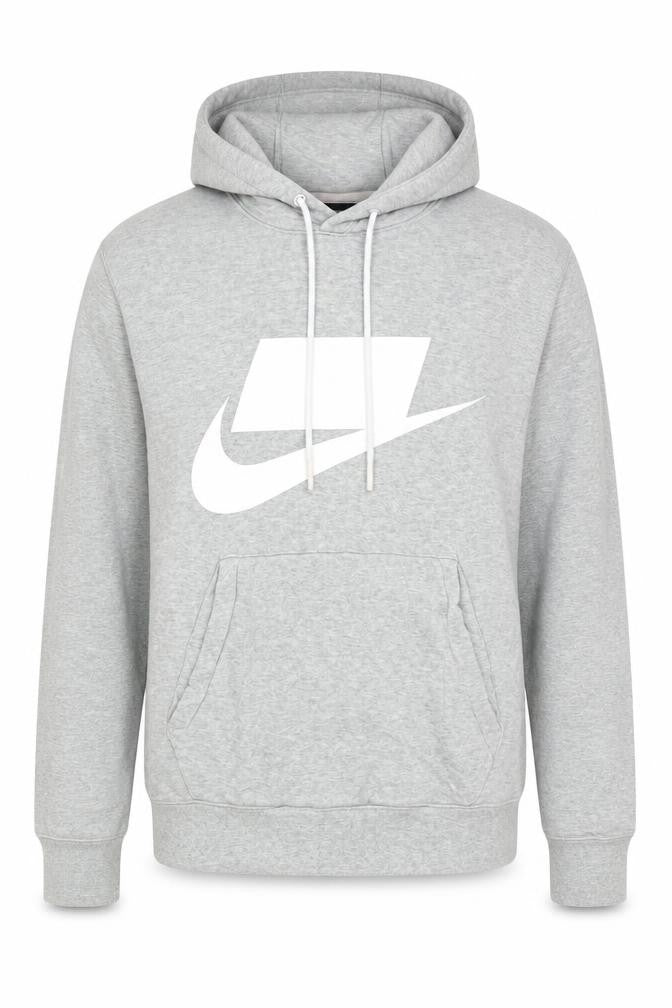 Mens UK S Regular Nike Grey Pullover Hoodie