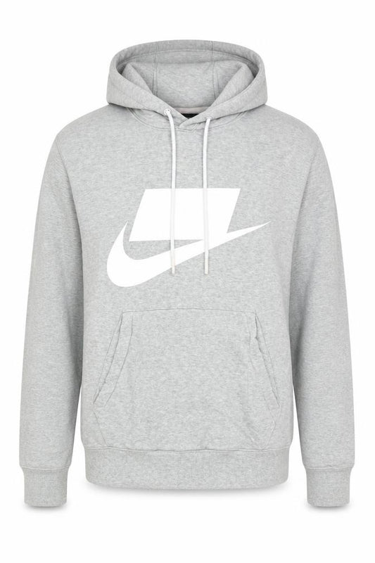 Mens UK S Regular Nike Grey Pullover Hoodie