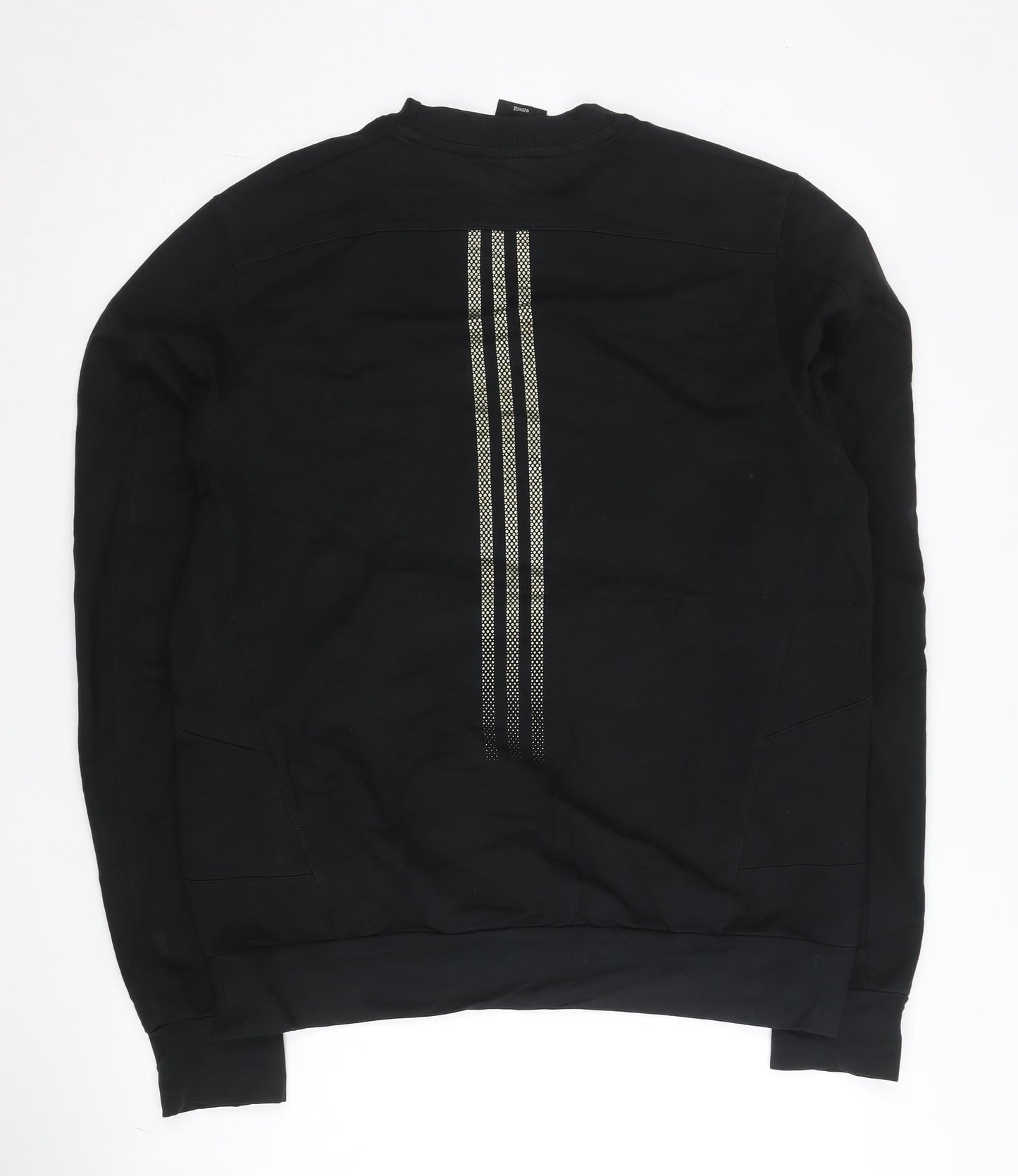 Adidas Men’s Black L Pullover Sweatshirt Crew Neck Sportswear