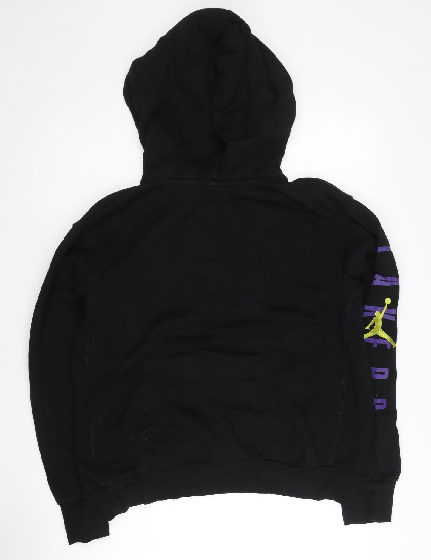 Nike Jordan NBA Los Angeles Lakers Black Hoodie Men M Pullover Logo
