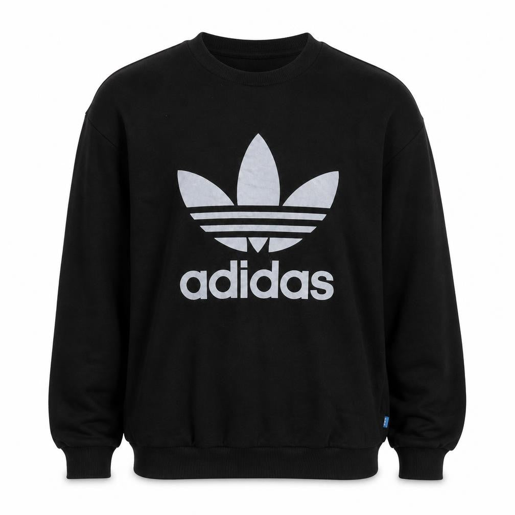 Mens UK XS Regular adidas Black Pullover Sweatshirt