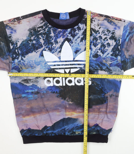 Adidas Men’s Multicoloured XS Crew Neck Graphic Sweatshirt