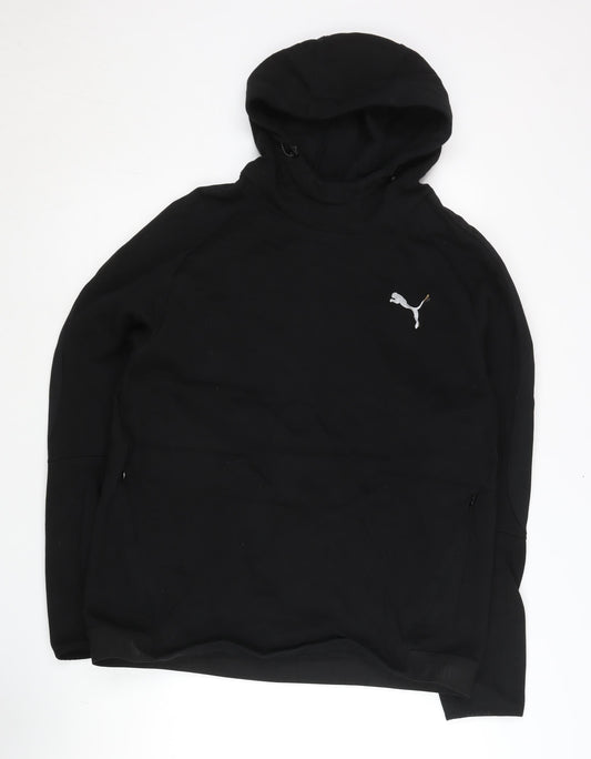 Puma Men’s Black XL Pullover Hoodie Hooded Sweatshirt Logo