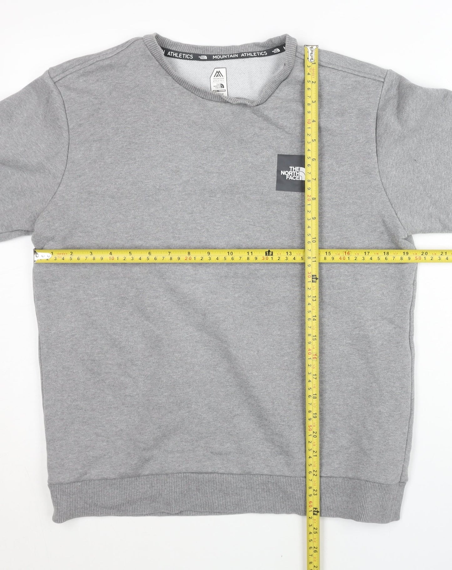 The North Face Men’s Grey Crew Neck Pullover Sweatshirt Size S