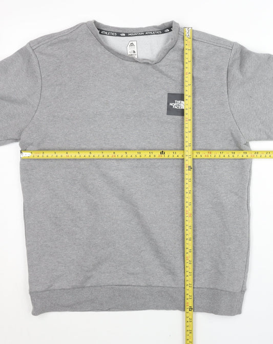 The North Face Men’s Grey Crew Neck Pullover Sweatshirt Size S