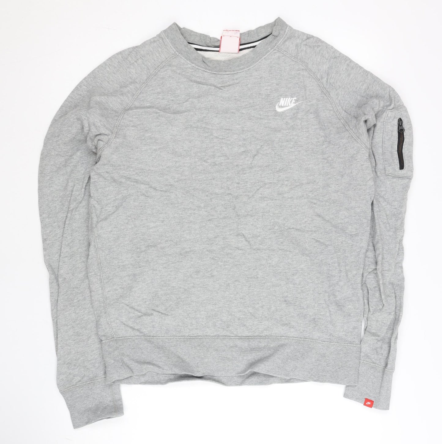 Nike Men’s Grey Sweatshirt M Pullover Crew Neck Long Sleeve Sports