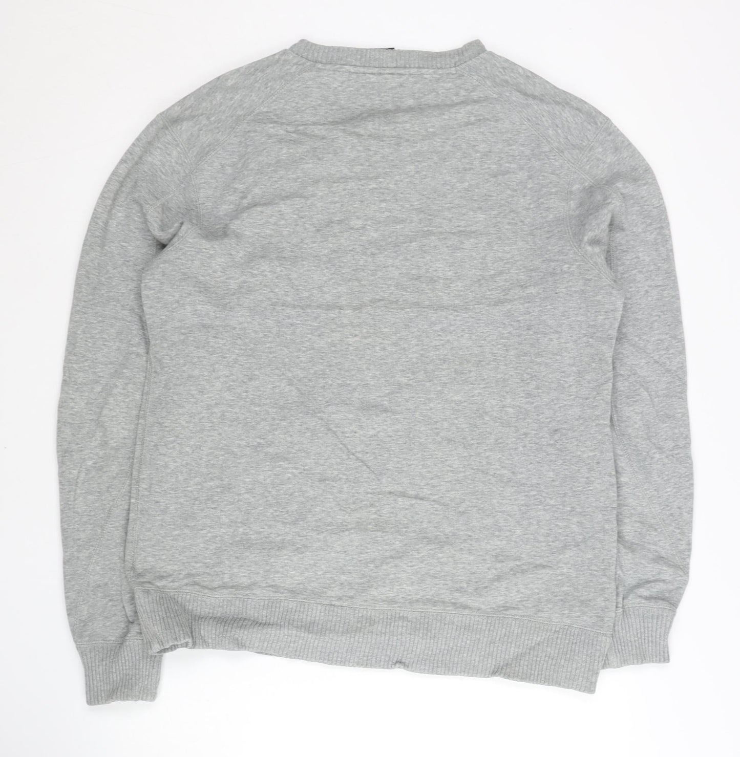 Nike Jordan Mens Grey Sweatshirt L Regular Fit Crew Neck Pullover