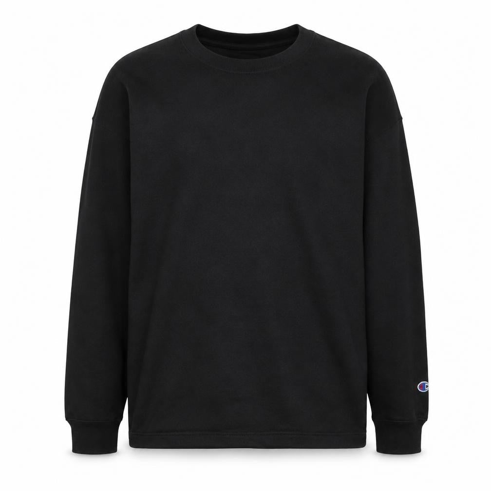Mens UK L Regular Champion Black Pullover Sweatshirt