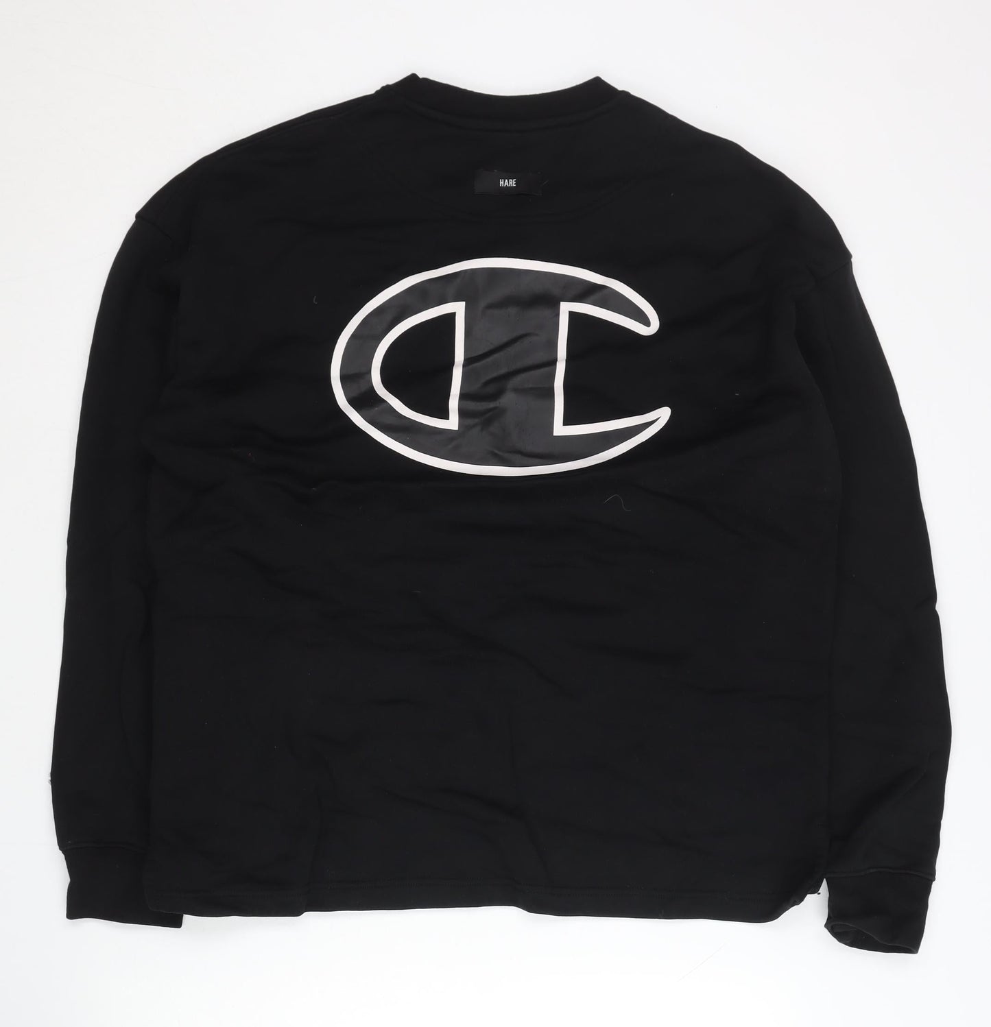 Champion Men's Black Large Pullover Crew Neck Sweatshirt