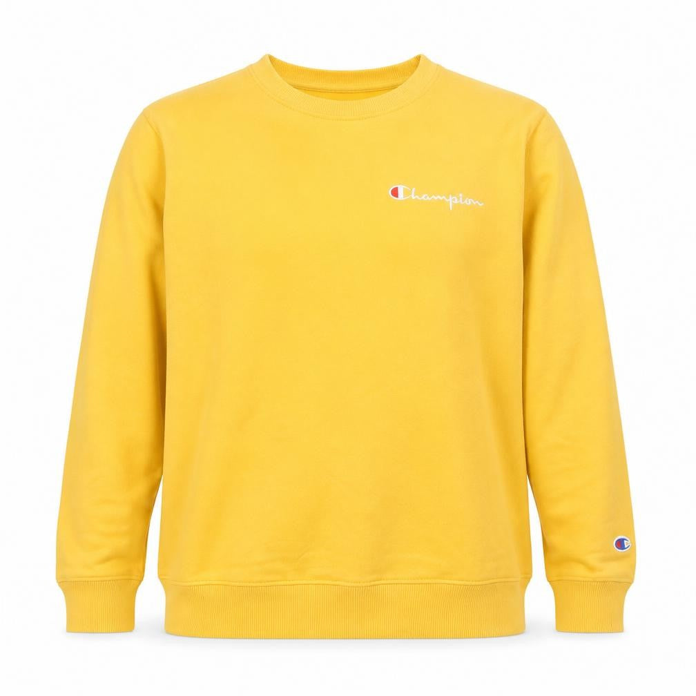 Mens UK M Regular Champion Yellow Pullover Sweatshirt