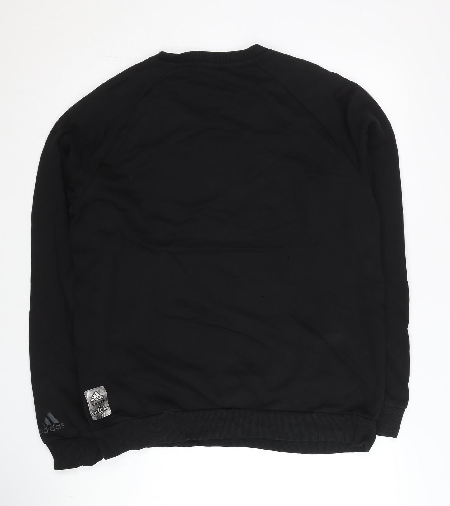 Adidas Men’s Black L Pullover Sweatshirt Crew Neck Sports Logo