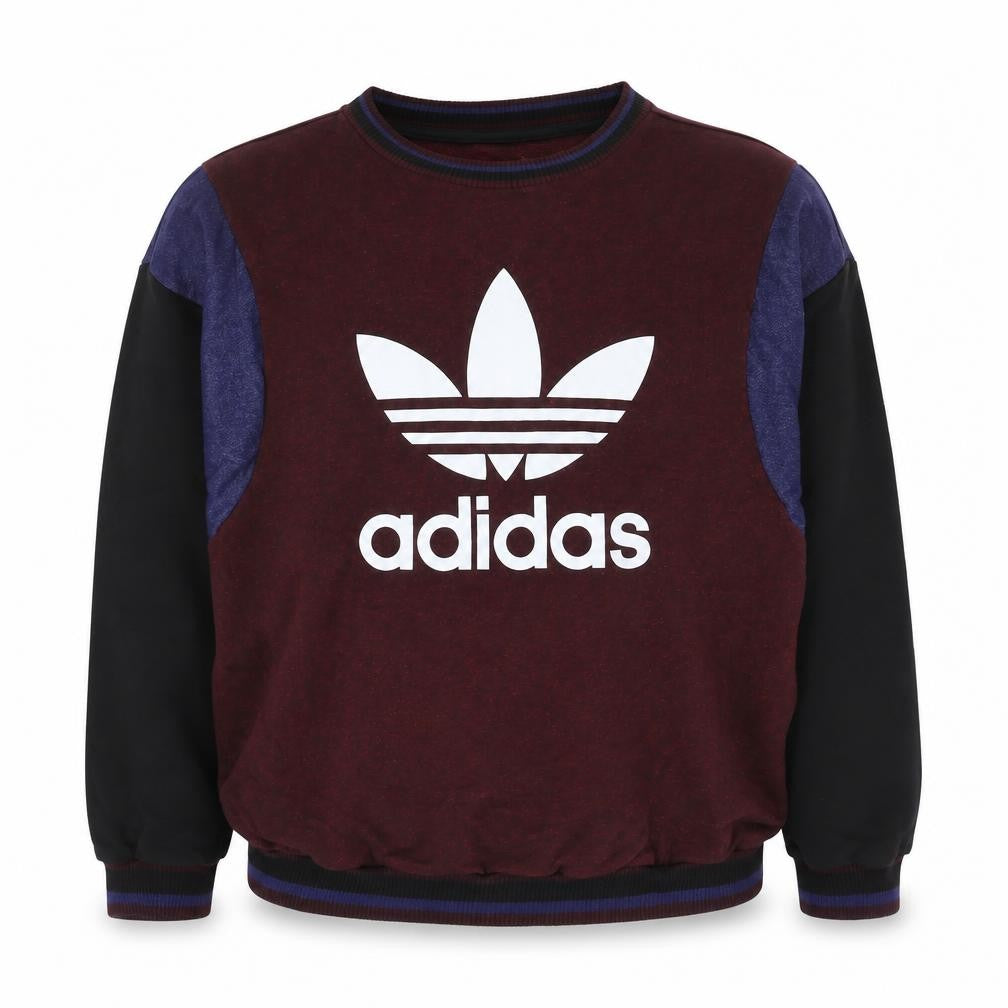 Womens UK 12 Regular adidas Multicoloured Pullover Sweatshirt