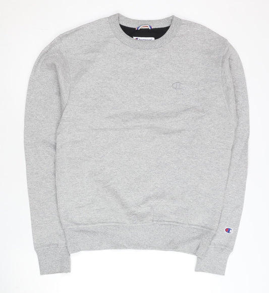 Champion Men's Grey Small Pullover Crew Neck Sweatshirt