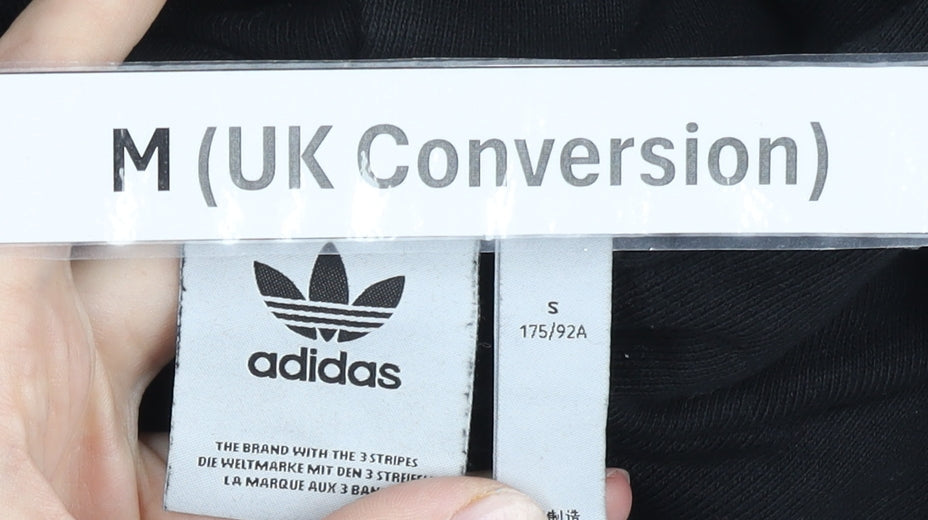 Adidas Men’s Black Pullover Hoodie Size M Logo Sportswear