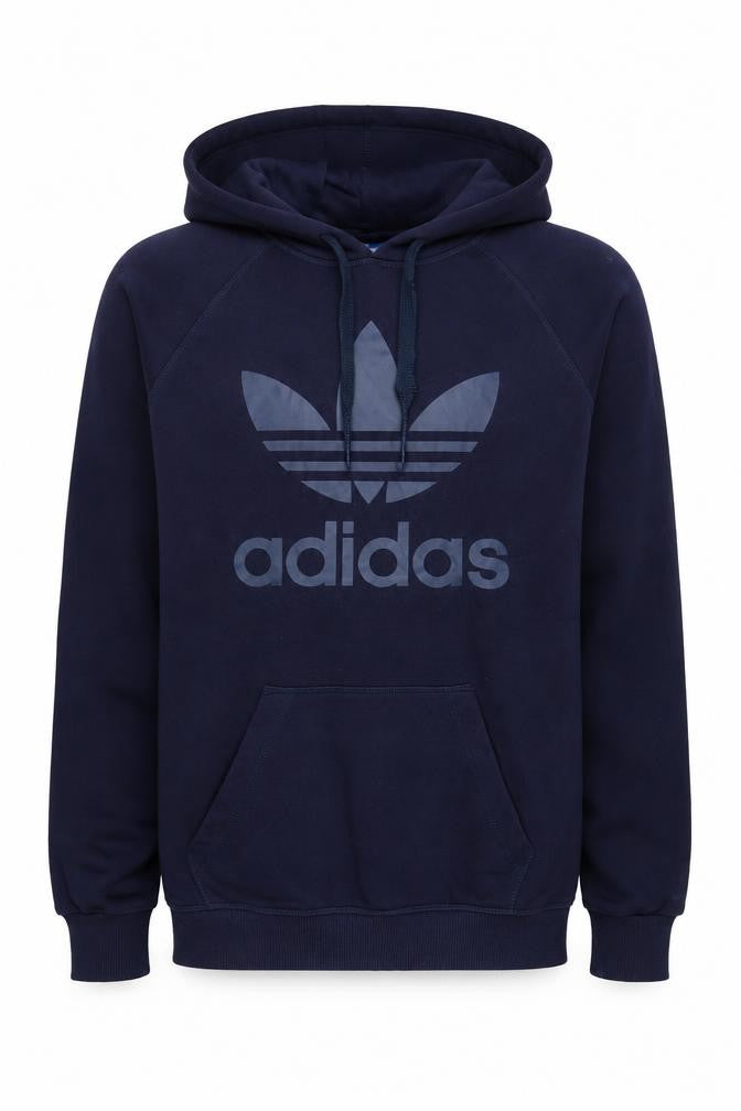 Mens UK XS Regular adidas Blue Pullover Hoodie