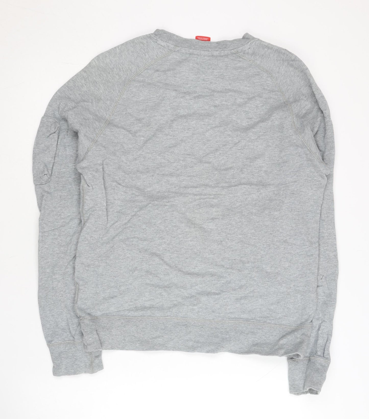 Nike Men’s Grey Cotton Sports Sweatshirt M Pullover Crew Neck