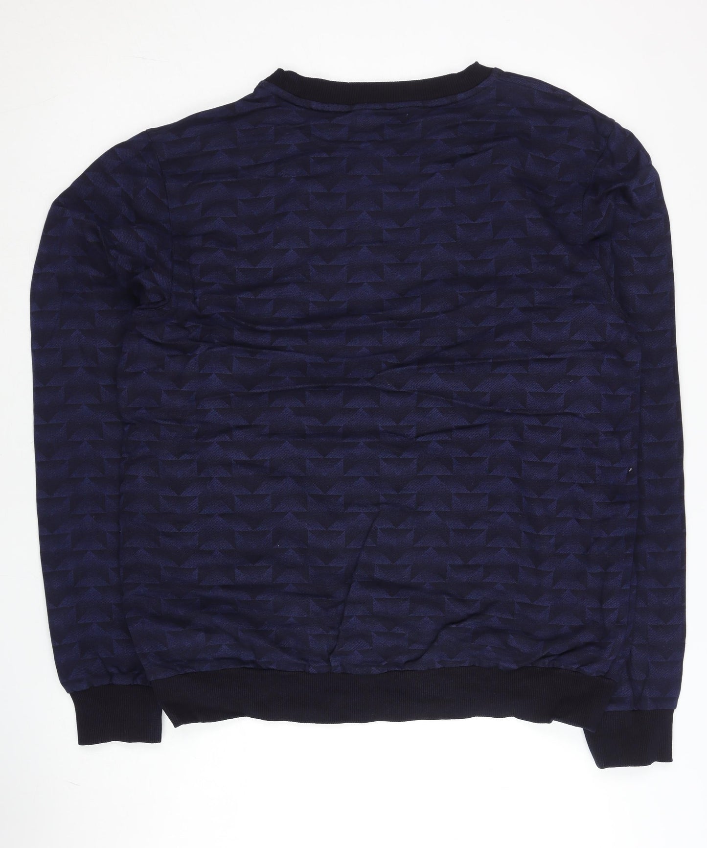 Adidas Men’s Blue L Pullover Sweatshirt Crew Neck Logo