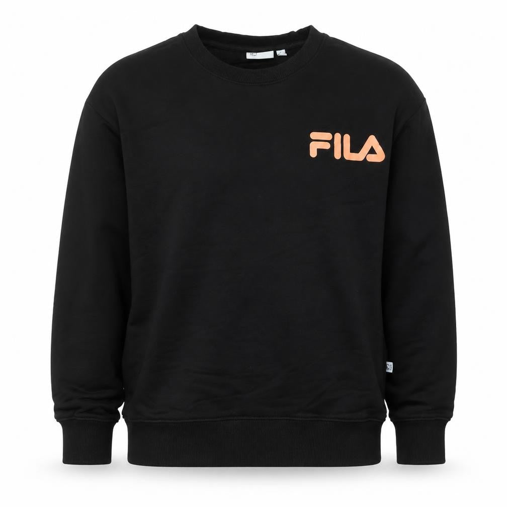 Mens UK M Regular FILA Black Pullover Sweatshirt