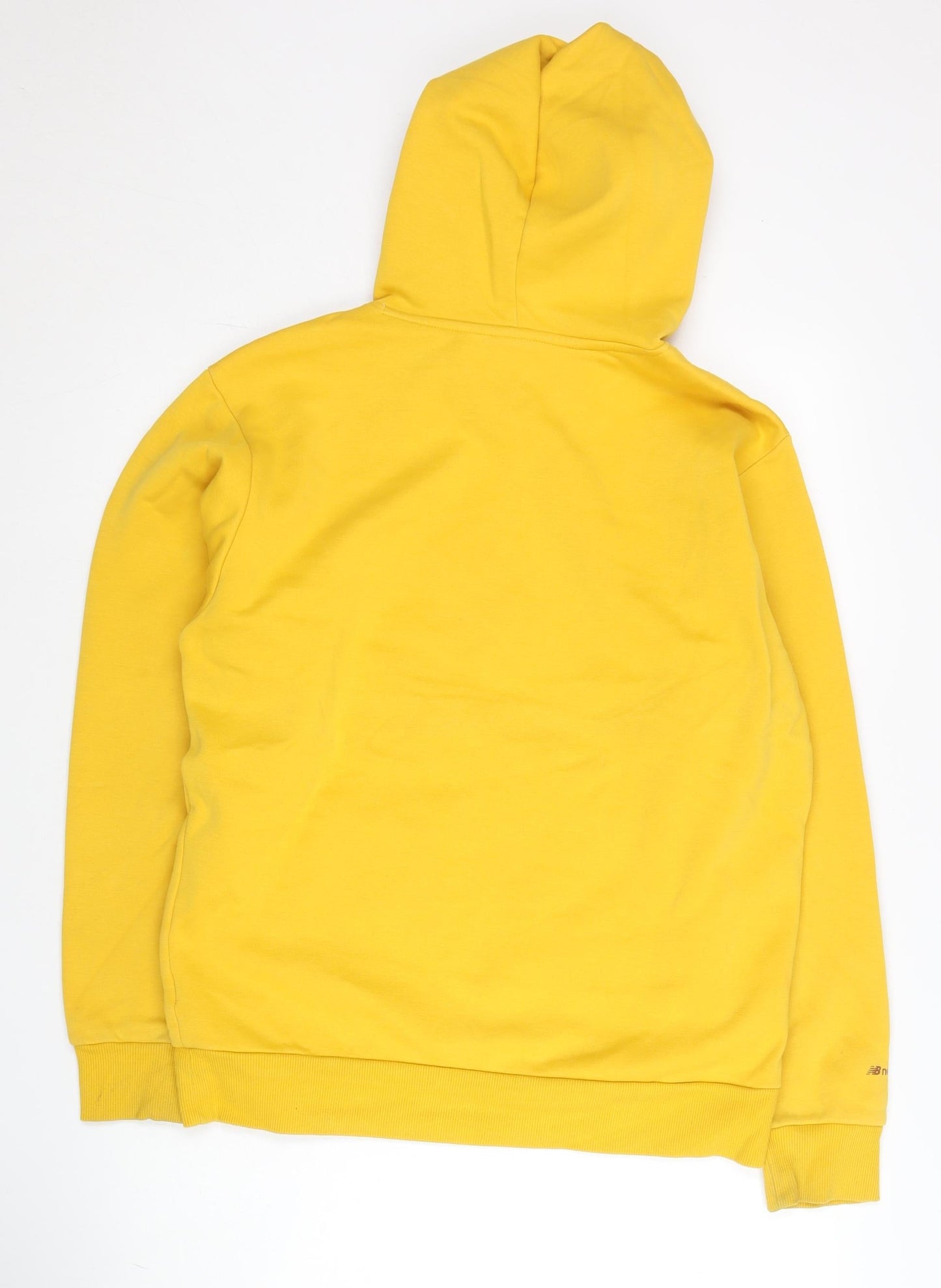 New Balance Womens Yellow Pullover Hoodie Size M Outdoor Logo