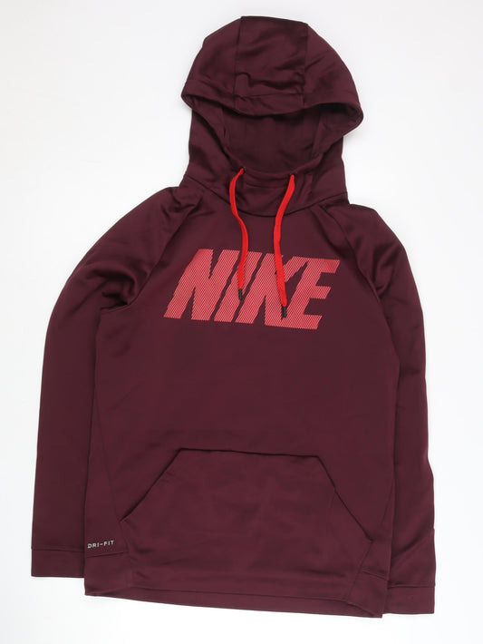 Nike Men’s Red Pullover Hoodie Small Dri-FIT Sportswear