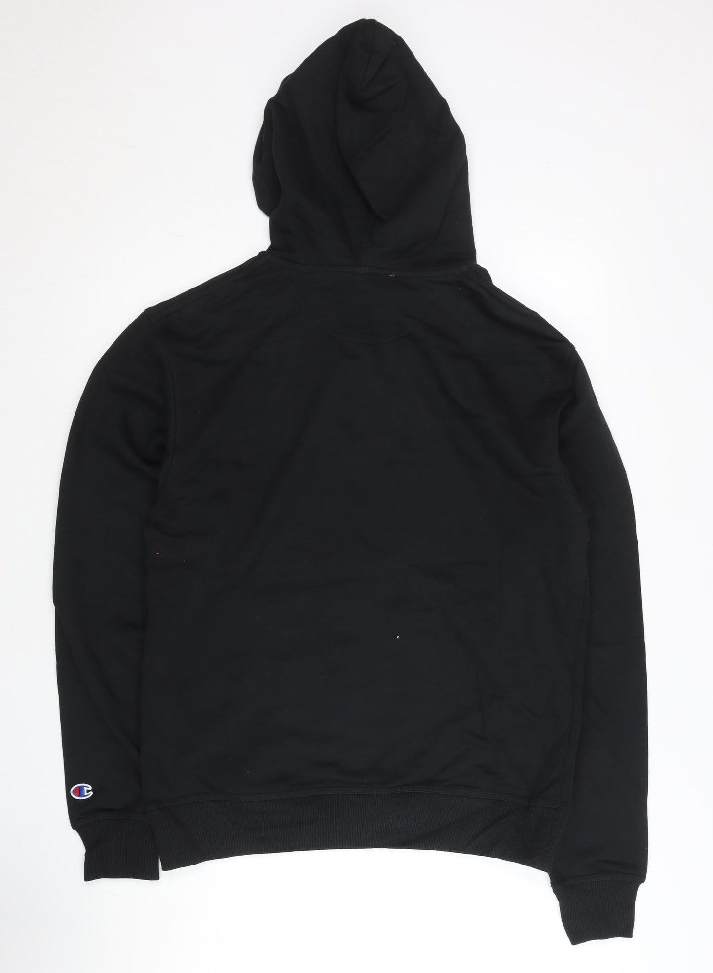 Champion Men’s Black Pullover Hoodie Medium Logo Sportswear