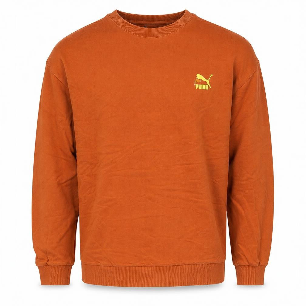 Mens UK M Regular PUMA Orange Pullover Sweatshirt