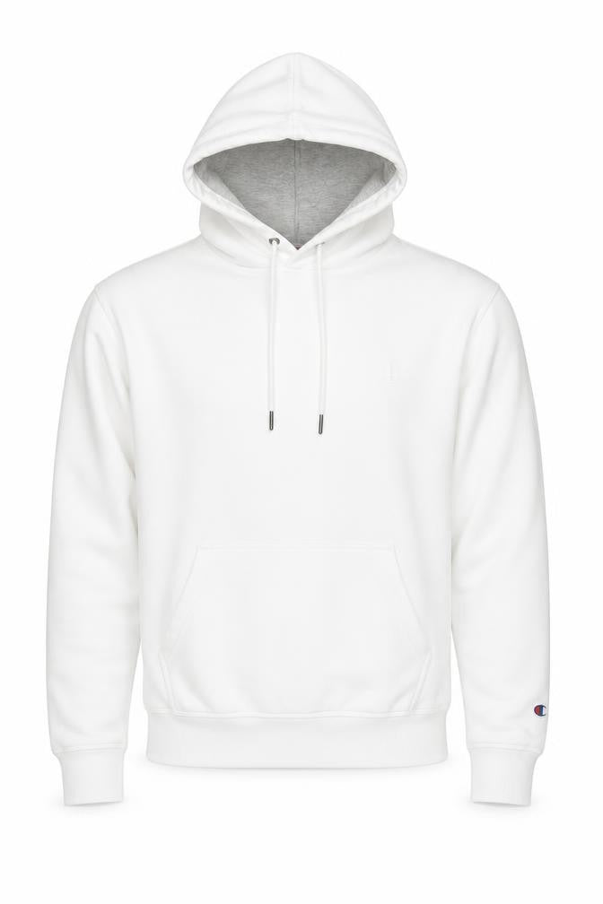 Mens UK M Regular Champion White Pullover Hoodie
