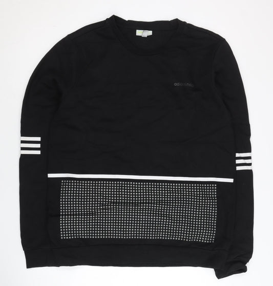 Adidas Neo Men’s Black L Pullover Sweatshirt Sportswear