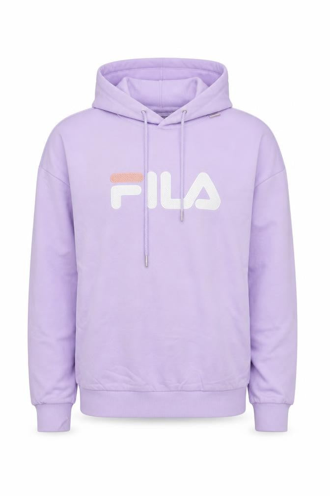 Mens UK M Regular FILA Purple Pullover Hoodie