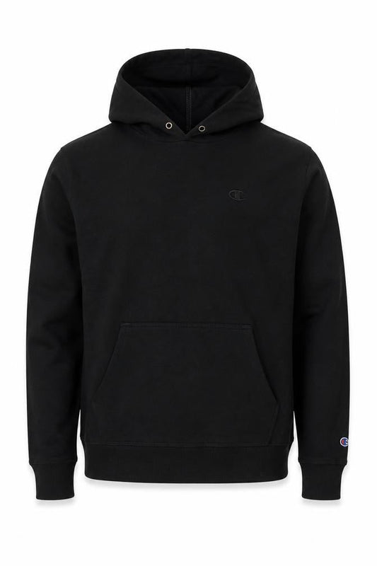 Mens UK M Regular Champion Black Pullover Hoodie
