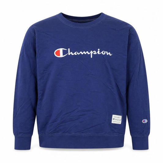 Unisex Adults UK L Regular Champion Blue Pullover Sweatshirt