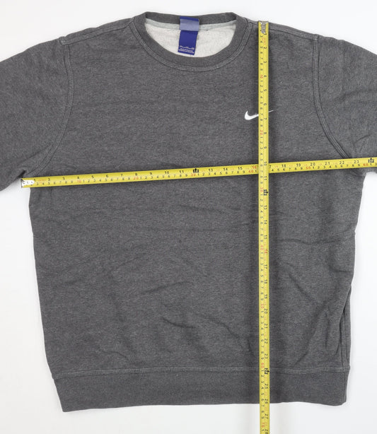Nike Mens 2XL Grey Pullover Sweatshirt Crew Neck Regular Fit