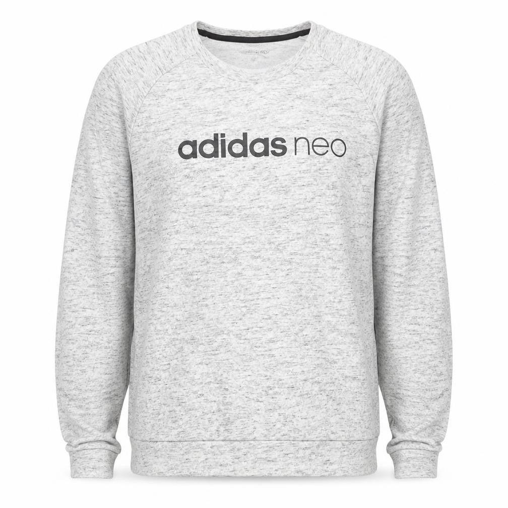 Mens UK L Regular adidas Grey Pullover Sweatshirt