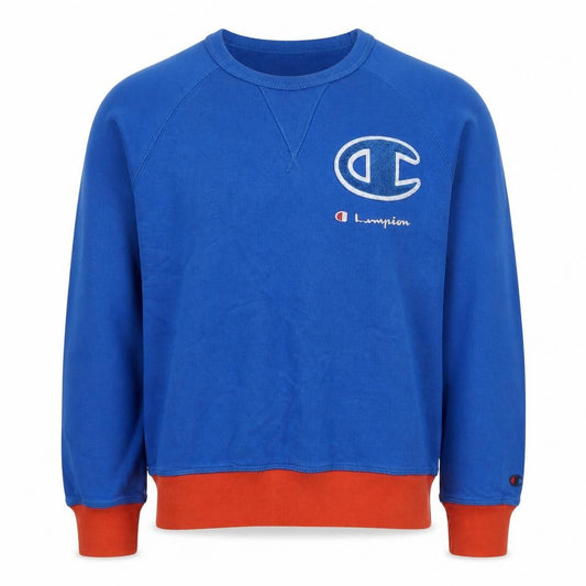 Mens UK S Regular Champion Blue Pullover Sweatshirt