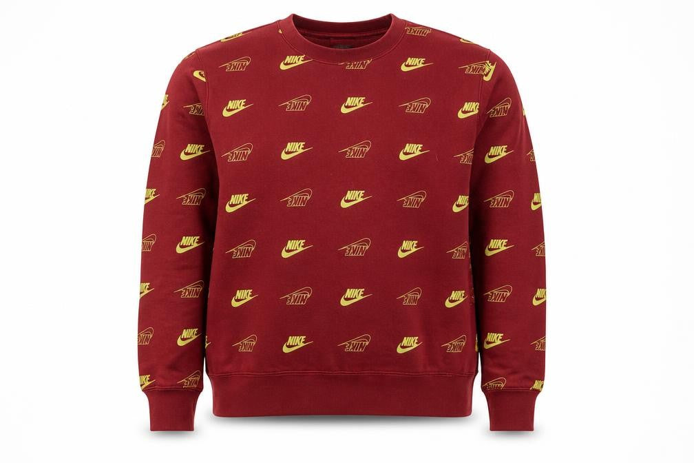 Mens UK S Regular Nike Red Pullover Sweatshirt