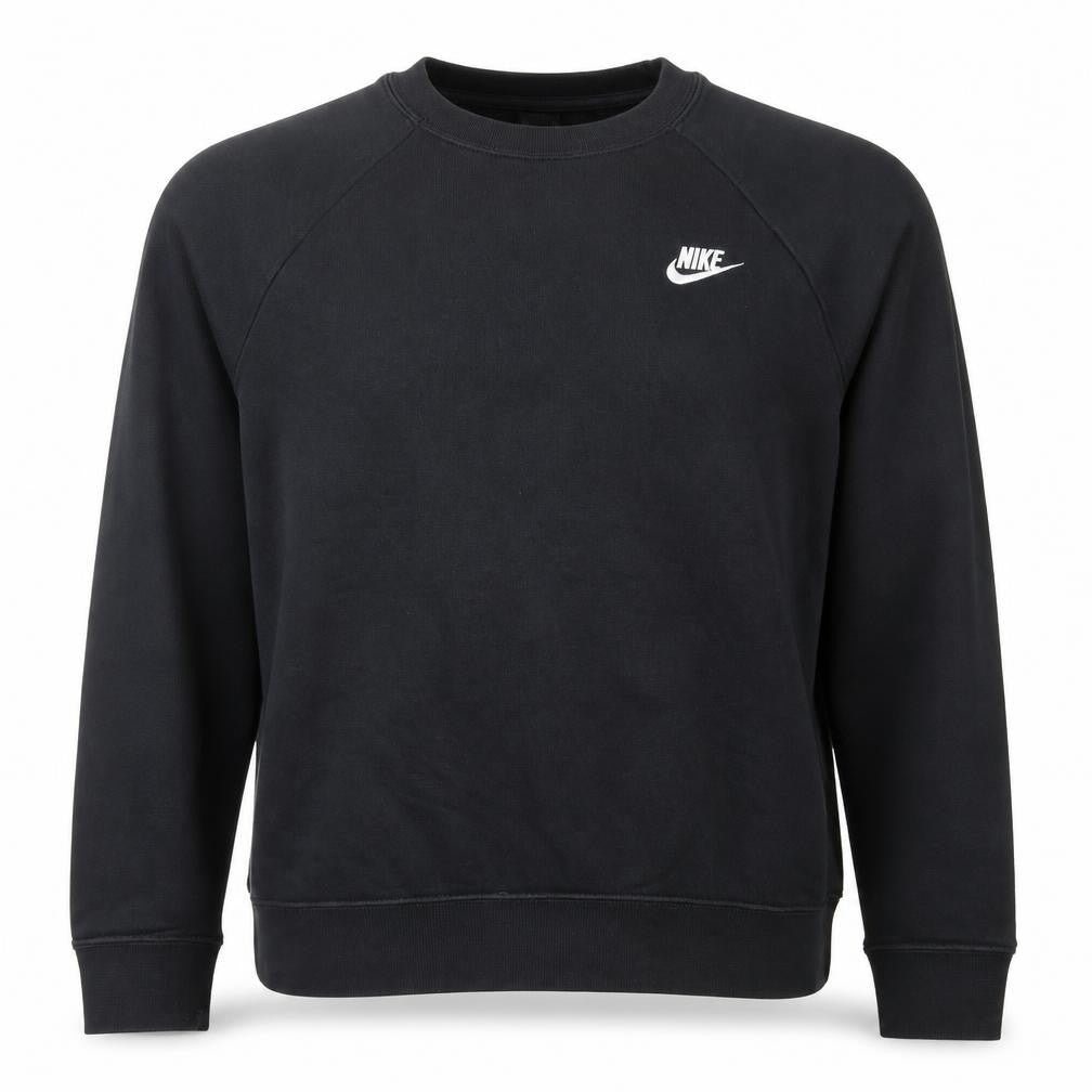 Unisex Adults UK M Regular Nike Black Pullover Sweatshirt