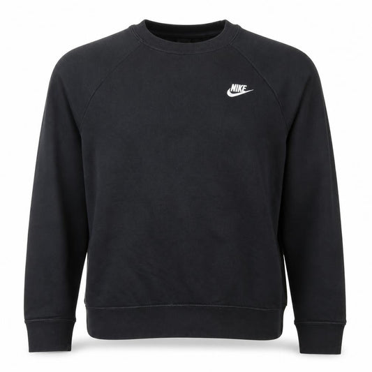 Unisex Adults UK M Regular Nike Black Pullover Sweatshirt