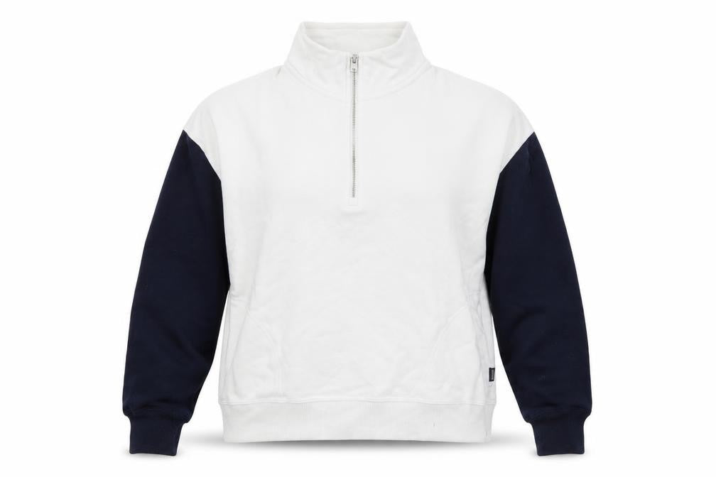 Womens UK M Regular Hollister White Pullover Sweatshirt