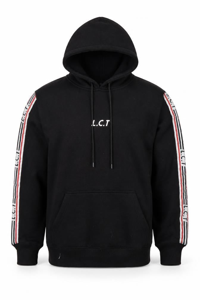 LASTCO Men’s Black Pullover Hoodie Size M with Logo