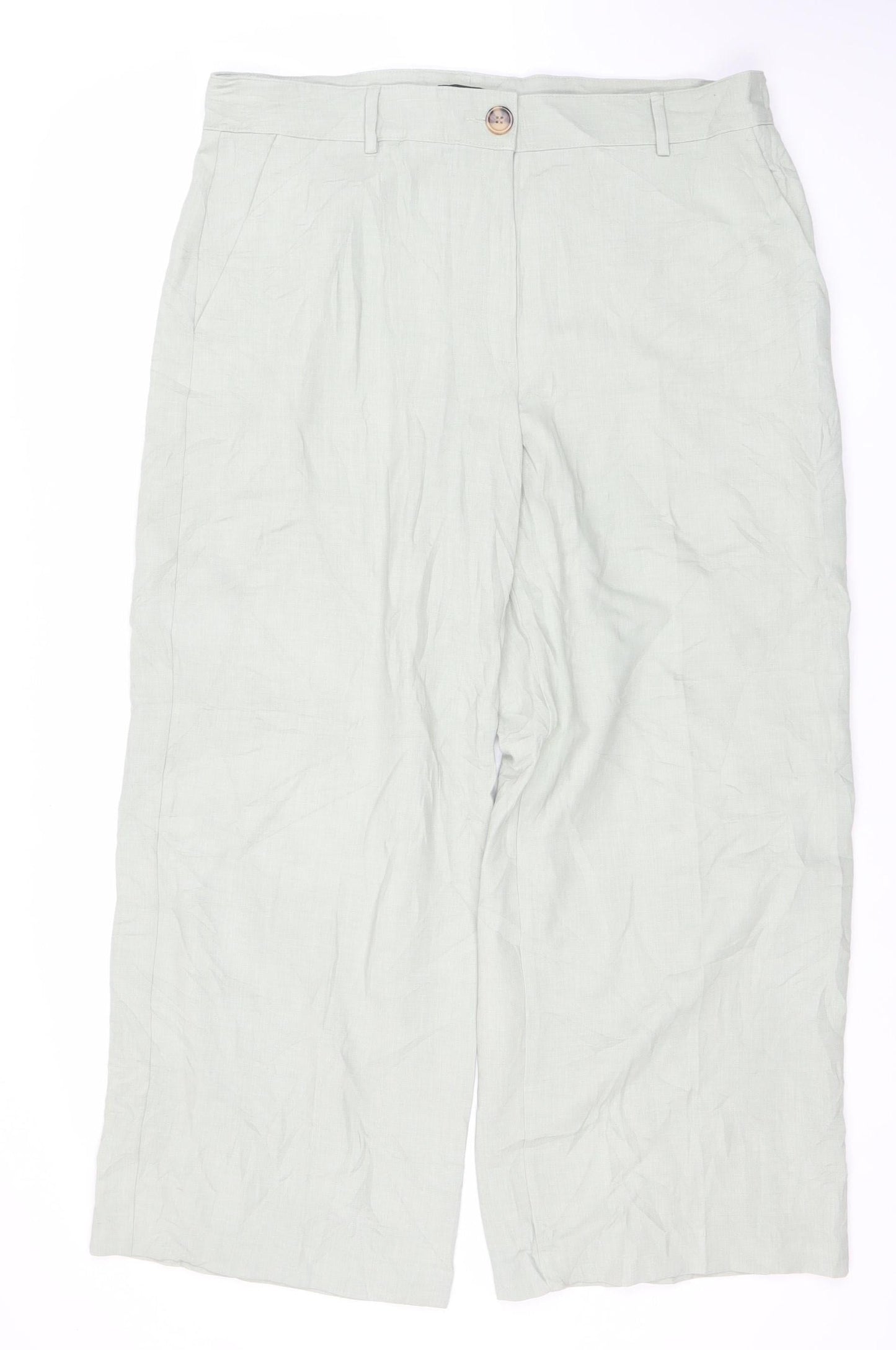 Marks and Spencer Women’s Grey Size 18 Straight Leg Trousers