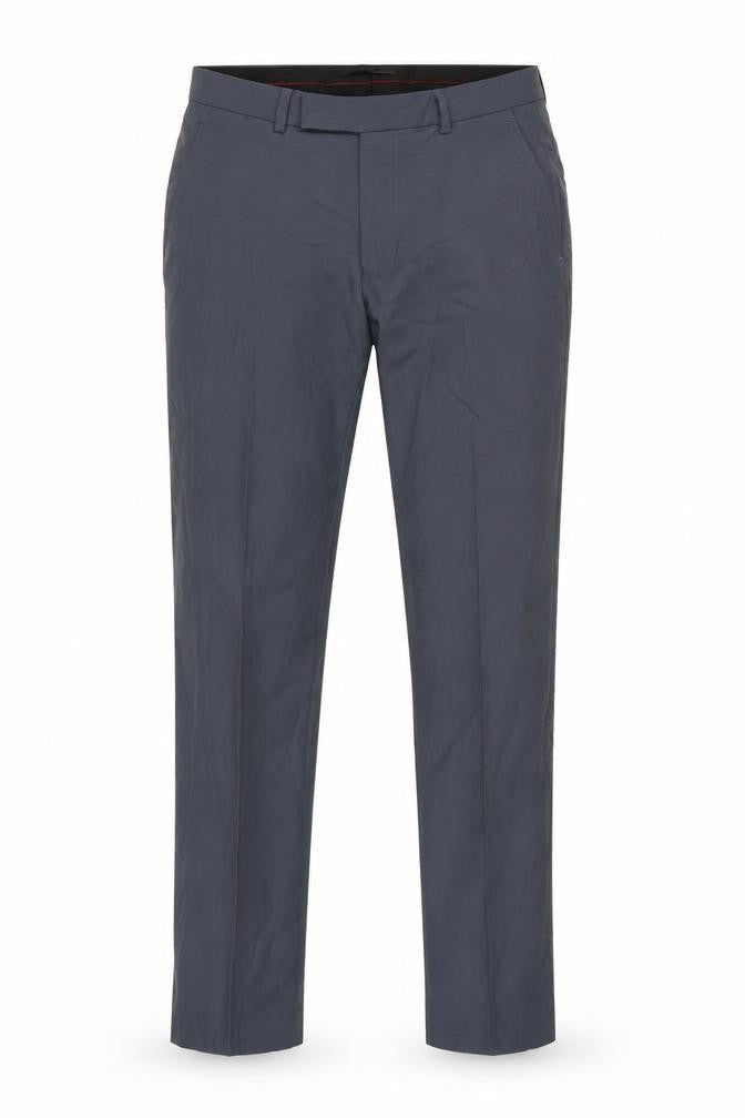 Marks and Spencer Men’s Blue Slim Fit Wool Blend Dress Trousers 30W 31L