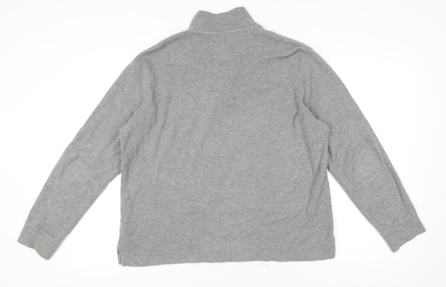 Polo Ralph Lauren Men’s Grey Cotton 1/4 Zip Sweatshirt L