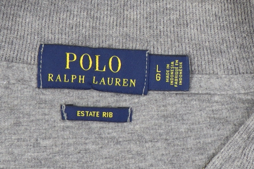 Polo Ralph Lauren Men’s Grey Cotton 1/4 Zip Sweatshirt L