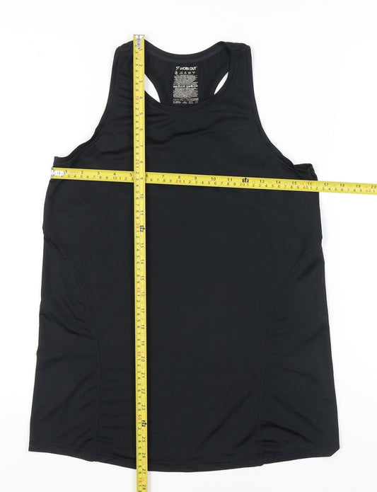 Primark Women Black S Racerback Tank Top Workout Activewear